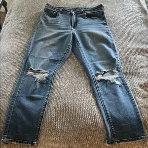 American Eagle Blue Distressed Women Jeans